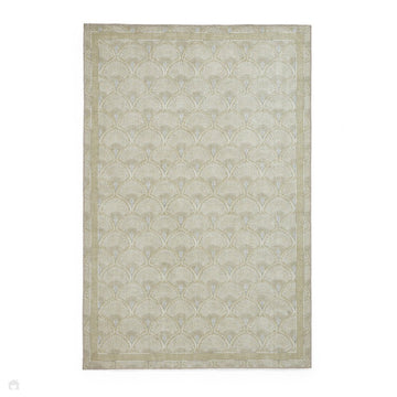 Washable Catherine Lansfield Deco Peacock Lightweight Printed Polyester Flatweave Green Rug-Think Rugs-Rug Love - The Most Loved Rug Store